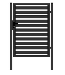 Gartentor Gartentür Tor 1 Flügelig Füllung 100x150 80 Schloß Klinke Anthrazit L | eBay