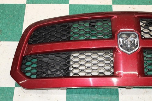 13-22 RAM Red *SCUFFS* Outdoorsman Painted Surround Grille Grill Trim Panel OEM - Picture 7 of 16