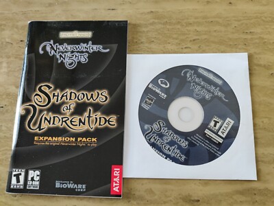 Neverwinter Nights: Shadows of Undrentide Expansion Pack (PC, 2003, NO BOX)