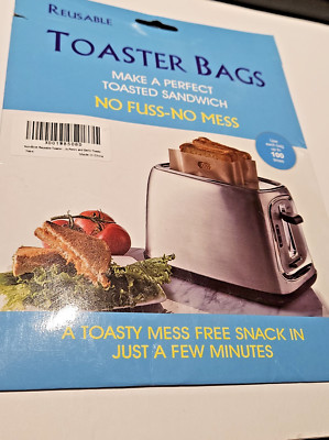 Reusable Toaster Bags 10 pack New in Package Free Shipping