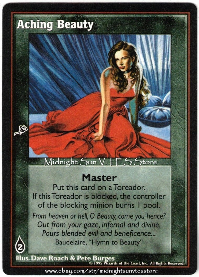 Aching Beauty Vampire: The Eternal Struggle V:TES VTES Vampire CCG
