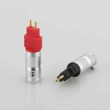 Pair Gold Plated Headphone Cable Pins Adapter for HD580 HD600 HD650 HD660S