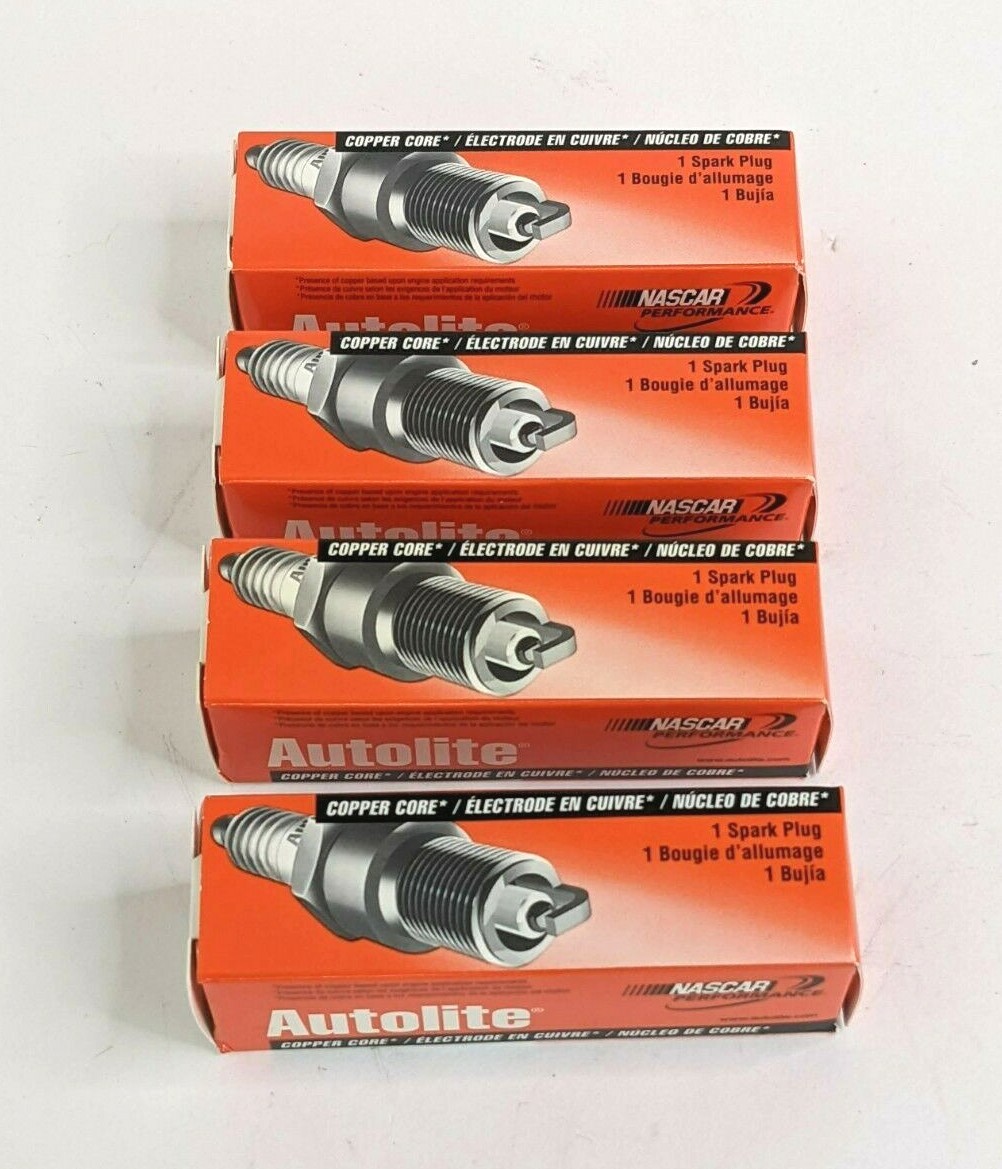 NOS 4 Autolite Copper Spark Plugs 646 For Cadillac Chrysler Dodge Pontiac MORE