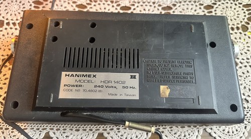 Hanimex HDR 1402 Solid State Flip Clock AM/FM Radio 1970’s Vintage Working - Picture 13 of 17