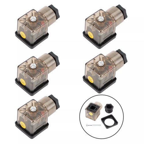 5x Bobina Elettrovalvola Trasparente 4 Pin Spina Connettore Volt Accessori con Luce - Foto 2 di 11