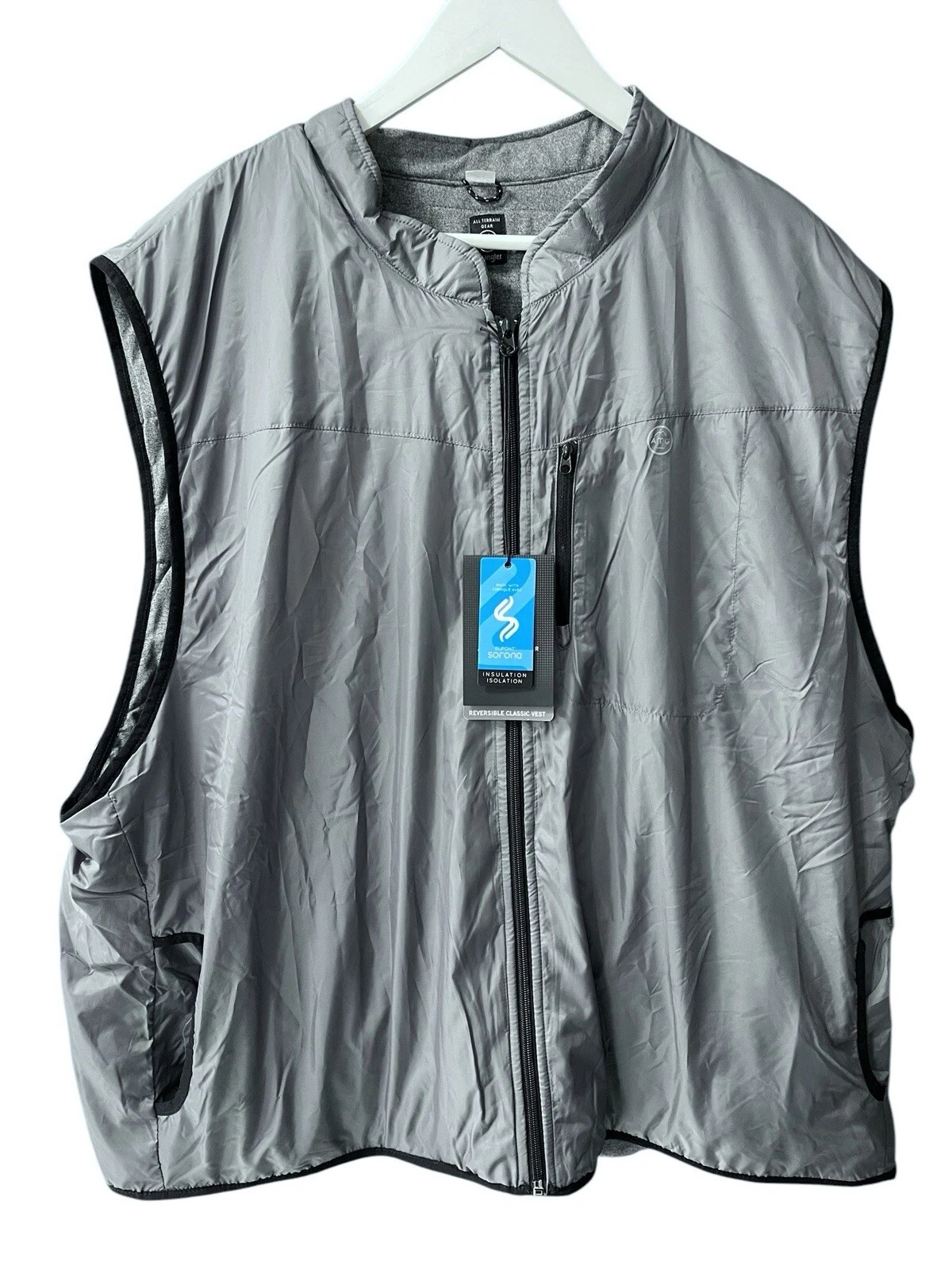 Wrangler NWT All Terrain Gear Insulated Reversible Vest Water Resistant Men 3XL
Opens in a new windo