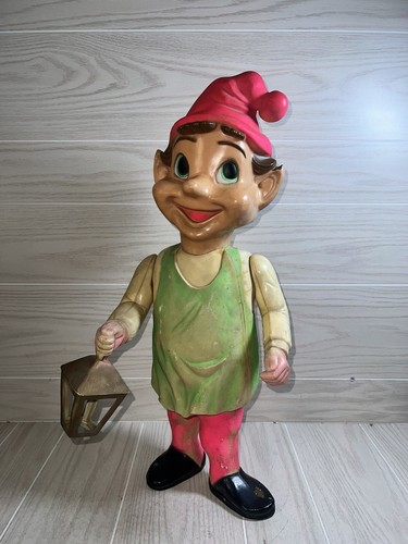 Vintage 1950s / 1960s Union Products 22” Elf Lantern blow mold Christmas RARE - Picture 5 of 16