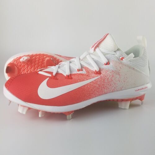 Nike Force Zoom Trout 9 Elite Mens Baseball Cleats White Red Size 9.5 FB2906-101 Nike Men main image 4