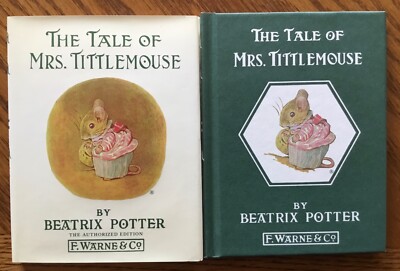 Fine 1960s Vintage Edition Hardcover in DJ Tale Mrs Tittlemouse Beatrix Potter