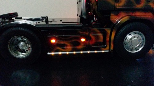1/14 Tamiya Rc Truck Scania Side Light 