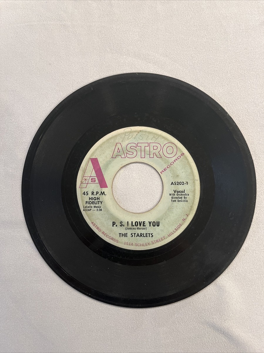 The Starlets, P.S. I Love You / Where Is My Love Tonight?, 7 