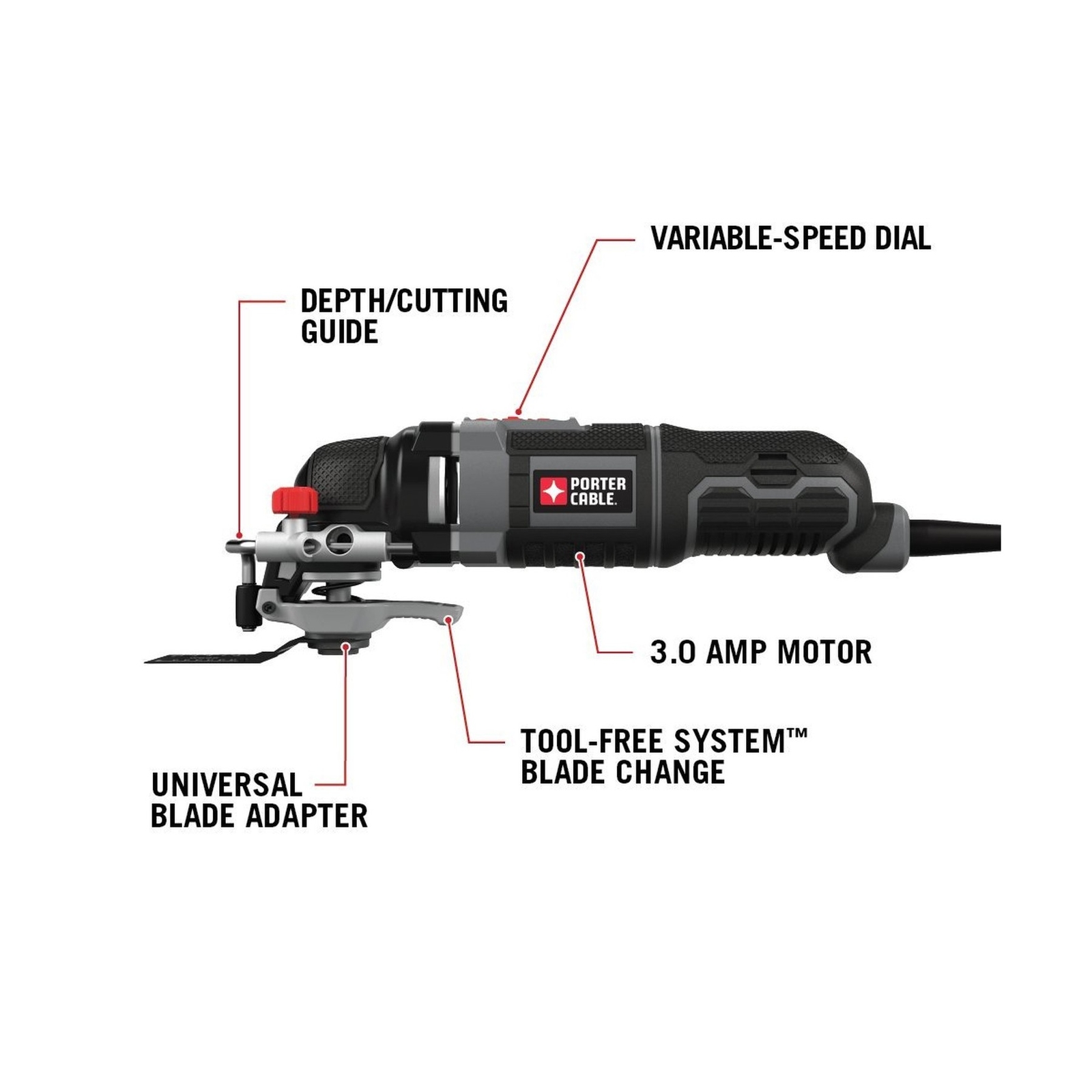 PORTER-CABLE PCE605K 3-Amp Corded 