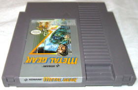 metal gear authentique version originale nintendo nes eec