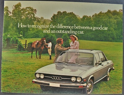 1976 Audi 100LS Sedan Sales Brochure Folder Excellent Original 76