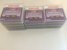 Lot Of 10 New Maxell LTO-1 Ultrium-1 Tape Data Cartridges