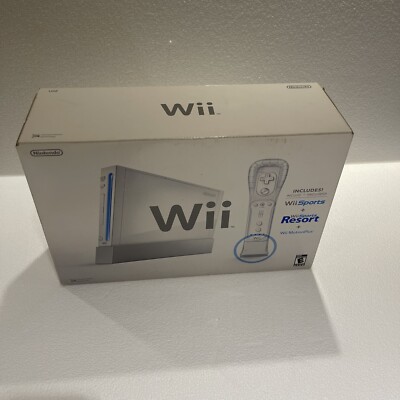 White Nintendo Wii Sports Console System Bundle In Box W/ Manuals