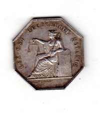 JETON DE PRESENCE  NOTAIRES DE L'ARRONDISSEMENT DE JOIGNY YONNE 12,94 gr ARGENT