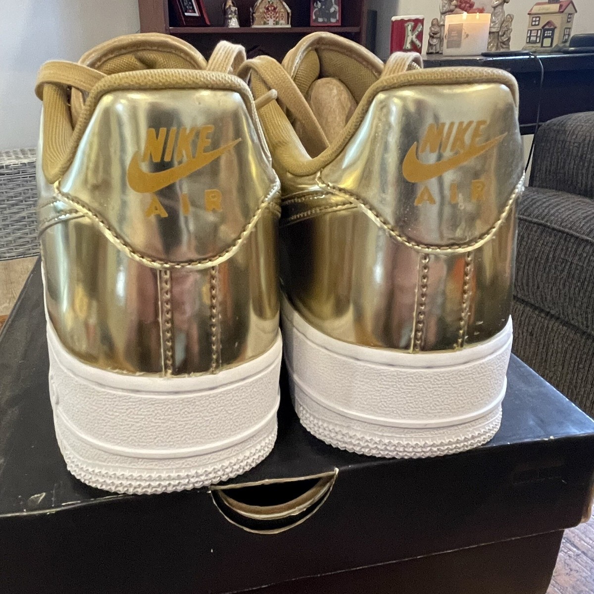 Nike Air Force 1 AF1 SP Metallic Liquid Gold White Women's Size