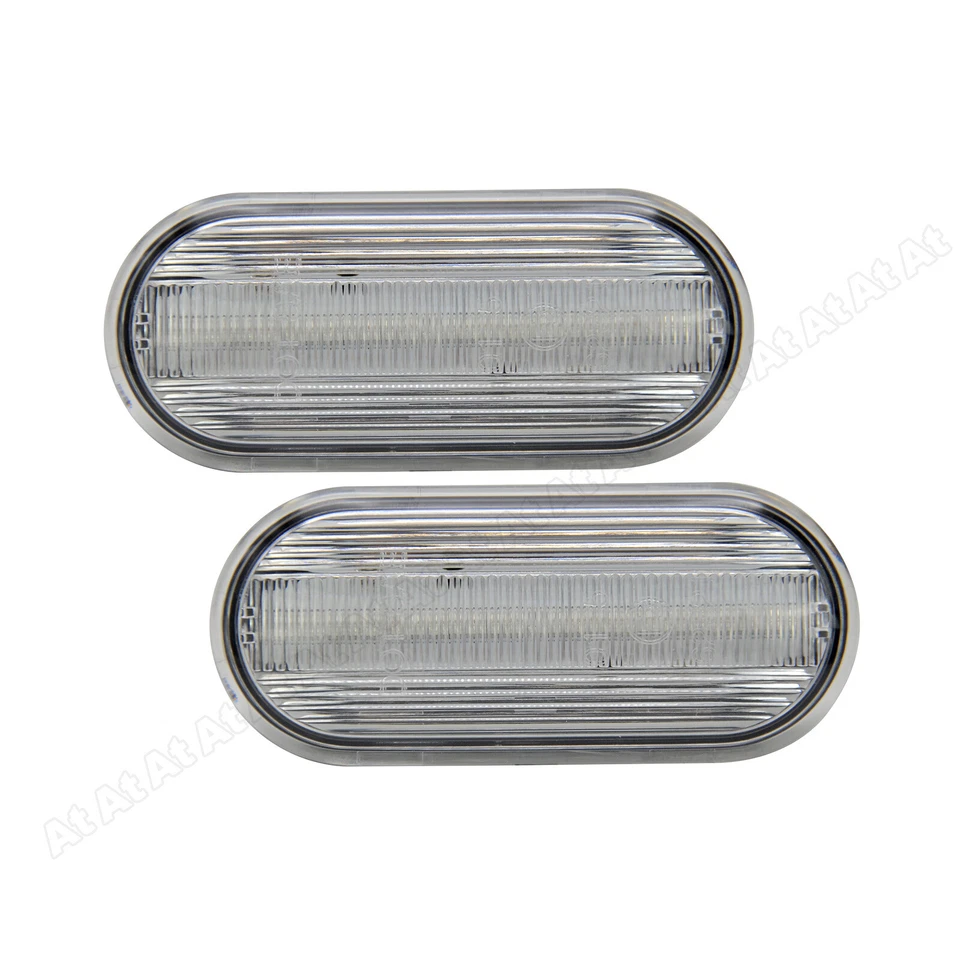 Frecce laterali LED vetro trasparente per VW Golf 4 Bora T5 Lupo Passat Seat Fox New Beetl - Immagine 4 di 4
