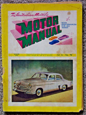 Motor Manual 1952 Mar Holden Ute Willys Jeep Cooper Bristol Austin A40 Vauxhall 