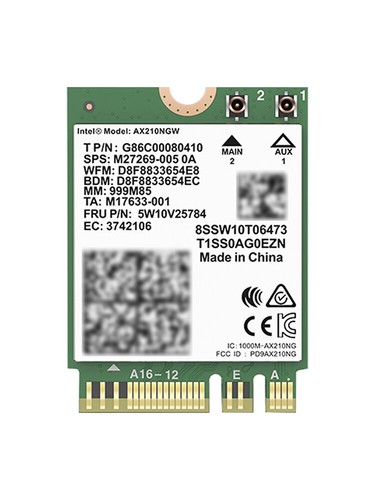 Module AX210 Bluetooth Carte réseau Gigabit intégrée prenant en charge le Wi-Fi6 - Afbeelding 12 van 15