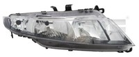 Tyc Scheinwerfer Mit Elektromotor Links (20-0968-05-2) FüR Honda Civic Viii |