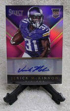 JERICK McKINNON 2014 Select FUCHSIA PRIZMS AUTO Rookie Card Serial #150/199