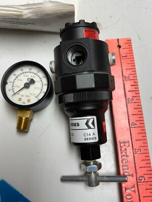 #ad Graco 110234 Low Volume Air Pressure Regulator 300 PSI 2.1 BAR amp; GRACO USA GAUGE $89.99