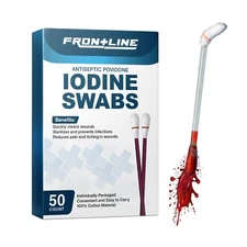Povidone Iodine Swabs Antiseptic Swabsticks Iodine Solution Wound Cleansing