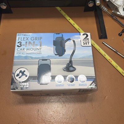 Simply Tech Car Mount 3 In 1 Long arm car Phone Holder smartphone Suction / Clip