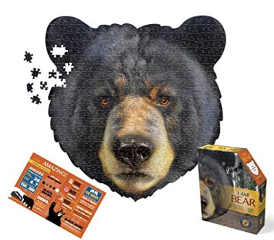 Madd Capp BEAR 550 Piece Puzzle - Unique Animal Shaped Border
