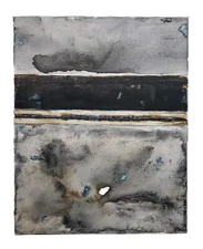 No.934 Original Abstract Modern Minimal Landscape Painting By K.A.Davis