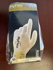 NEW (12 Pairs) Ansell HyFlex 11-600 Polyurethane Coated Gloves, Size 10 (XL)