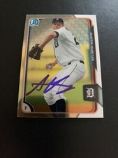 Austin Kubitza Signed 2015 Bowman Chrome Card Detroit Tigers Autograph COA