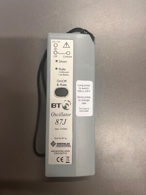 BT Oscillator 87J Tone Greenlee Telecoms Datacoms Wire Tracing