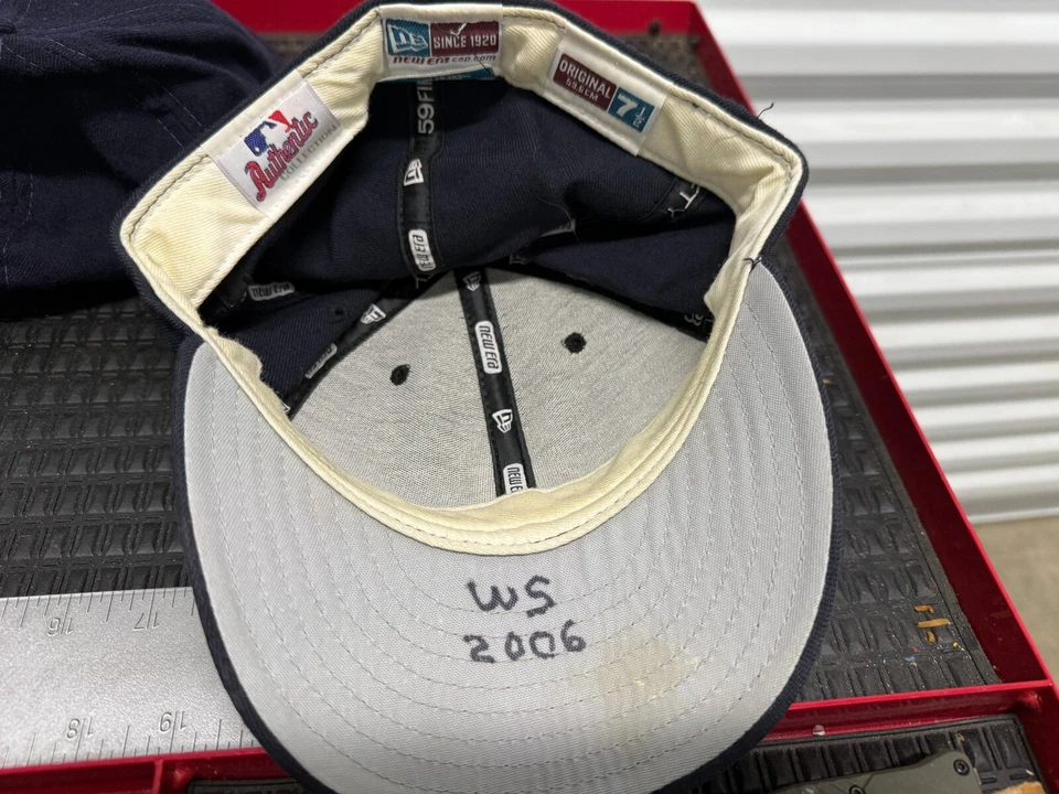 Vintage 5Pcs Sportcap MLB Detroit Tigers Mesh Blue Cap Hat W Pin - Image 4 of 4