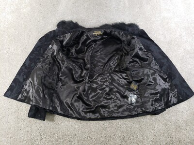 Novelti Adorable Junior Womens Jacket 11/12 Black Floral Viscose  