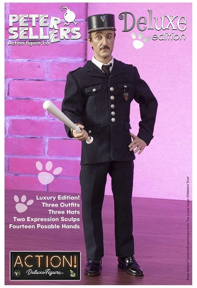 PETER SELLERS - Jacques Clouseau 1/6 Action Figure 12" Deluxe Infinite Statue - Immagine 2 di 4