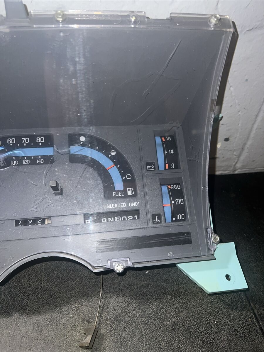 1991 Chevrolet S10 Blazer Speedometer Cluster 31k Miles Lens 1991 Chevrolet S10 Blazer Speedometer Cluster 31k Miles Lens