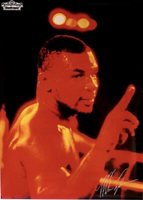 Original Vintage Iron Mike Tyson vs. Buster Douglas Boxing Fight Poster