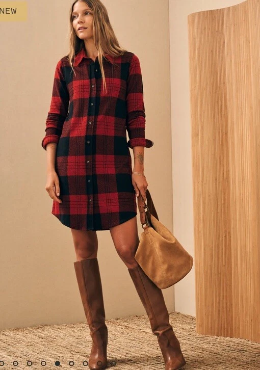 Flannel sweater dress on sale
