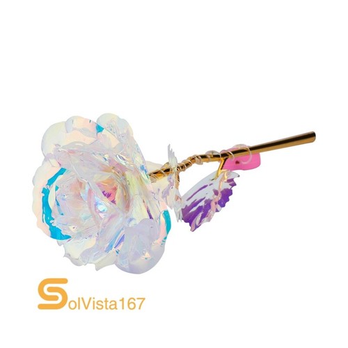 Eternal Forever Romantic Rose Flower In Glass Dome LED Light Mother`s Day Gift - Picture 62 of 102