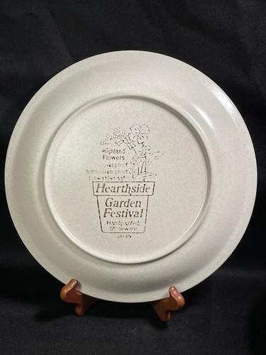 Hearthside Stoneware Serving Platter Plate Hand Painted Floral Garden Festival - Picture 6 of 7