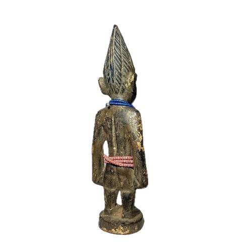 Figura Africana Yoruba Ere Ibeji Tallada a Mano Twin Spirit Nigeria Cuentas Art-602 - Imagen 4 de 24
