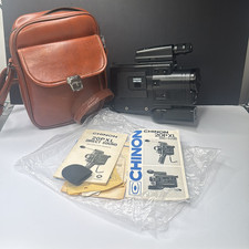 Chinon 30AF XL Direct Sound Super 8 Movie Camera Case Manuals Japan black
