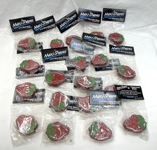 19 NOS, Vintage, Macrame, Wooden STRAWBERRY Beads! Never Used!