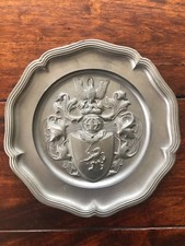 Wandteller aus Zinn wunderschöne Motive