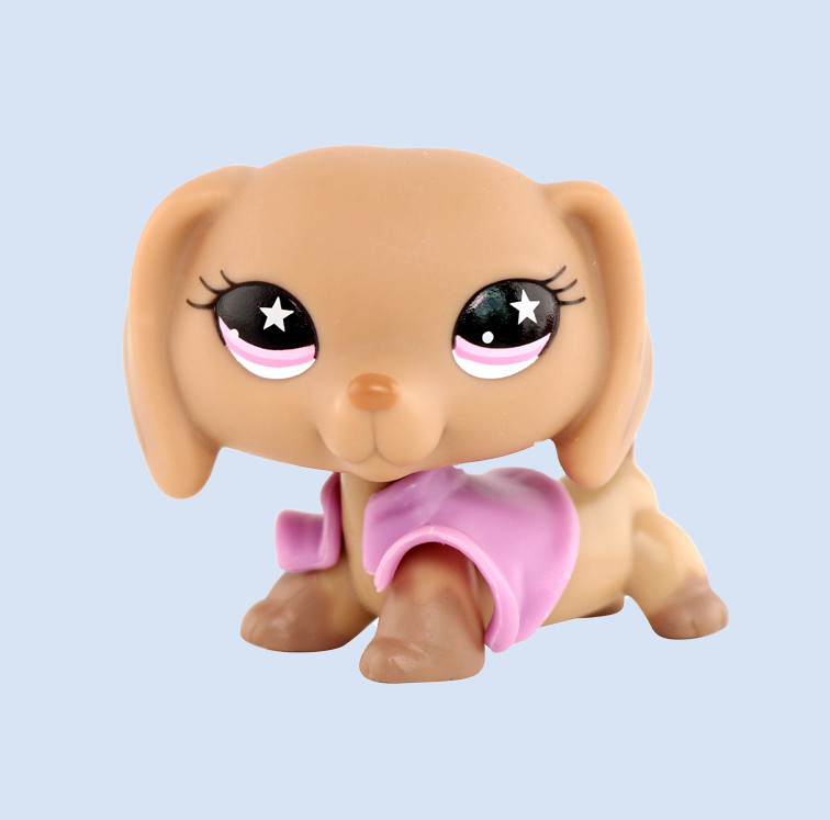 1PCS Mini Pet Shop LPS Figure Toy Dachshund #932 Collect Kid Gift Delicate Rare