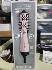 INFINITIPRO BY CONAIR The Knot Dr. All-In-One MINI Oval Dryer Brush, Hair Dryer