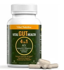 Vital Gut Health 4In1 Formula with Apple Cider Vinegar, Prebiotics & Probiotics,